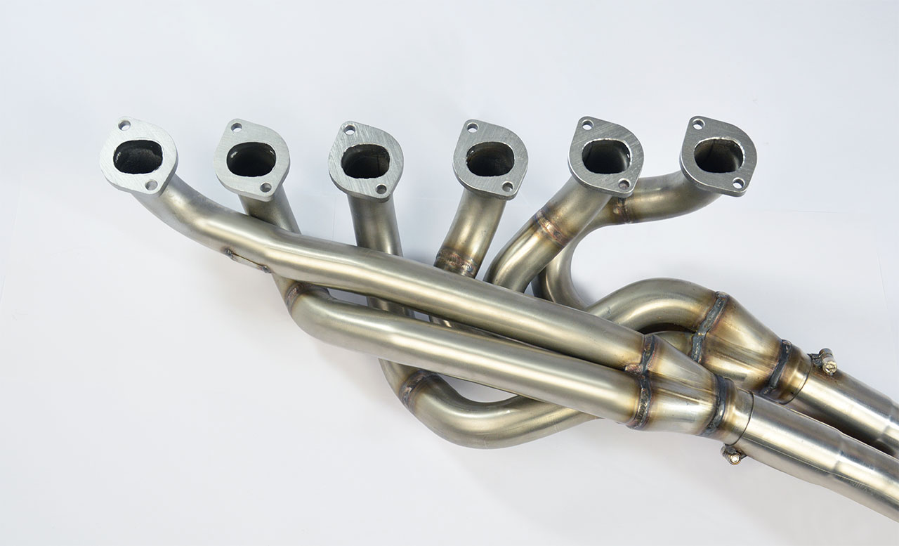 Manifold + connecting pipes for OEM catalytic converter (Left Hand Drive)