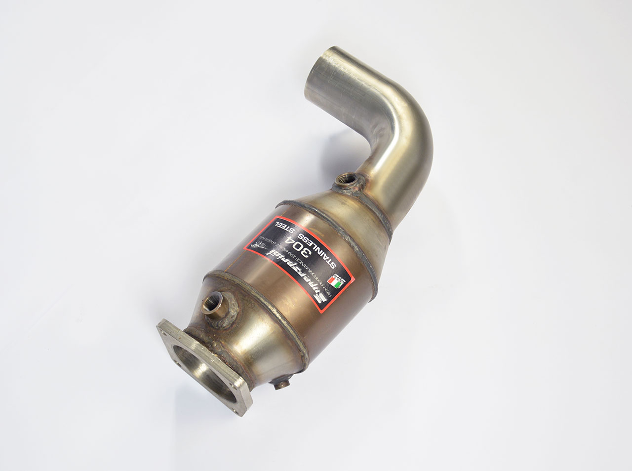 Scarico anteriore Sinistro con catalizzatore metallico