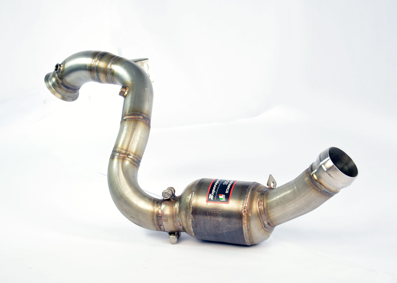 Downpipe Left + Metallic catalytic converter Deletes the primary catalytic + GPF (RHD - LHD)