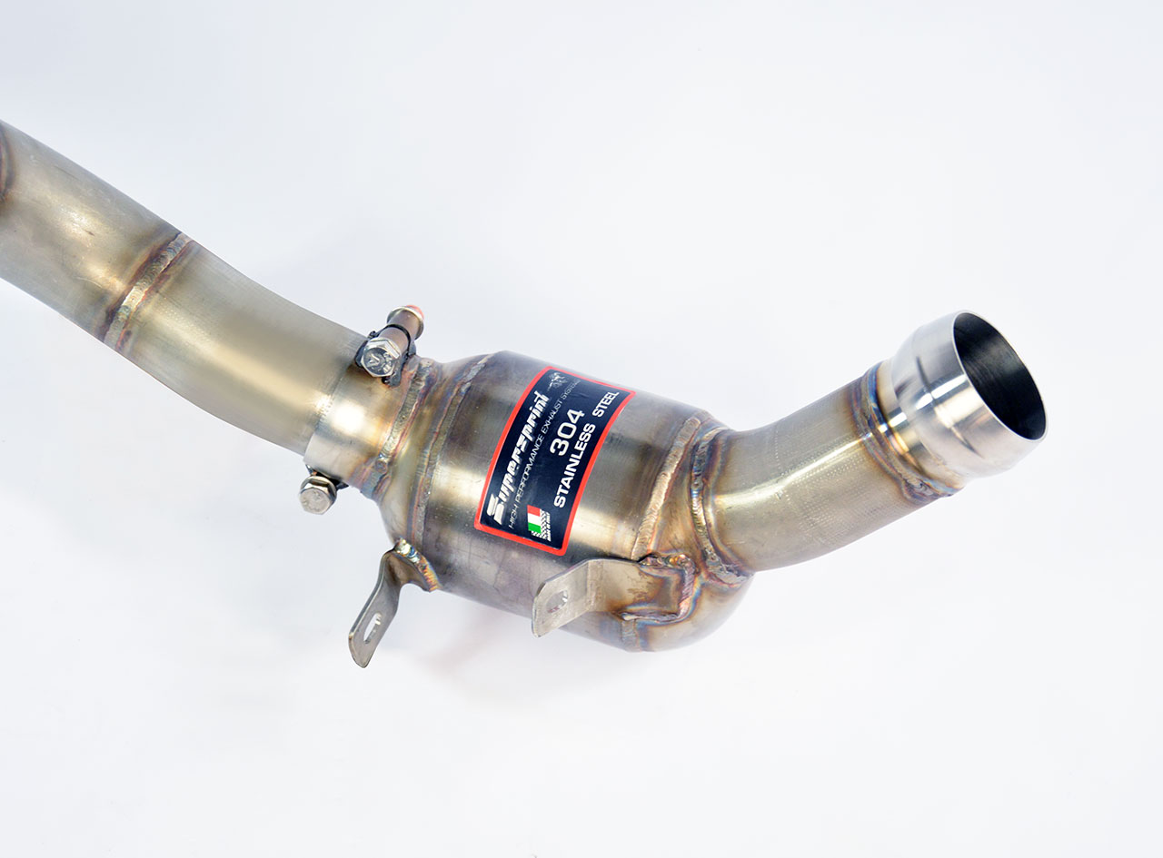 Downpipe Destro + catalizzatore metallico Elimina catalizzatore primario (RHD - LHD)