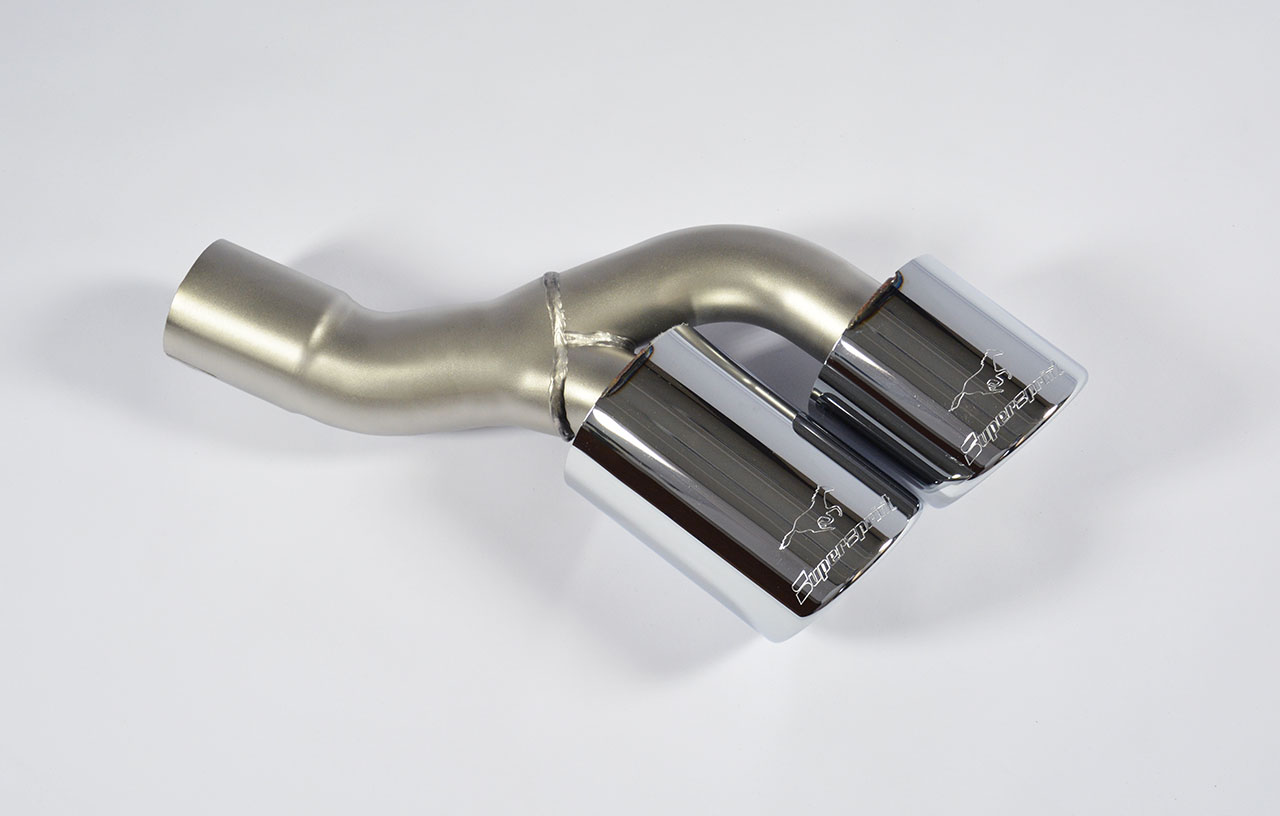 Connecting pipe kit Left + endpipe OO90