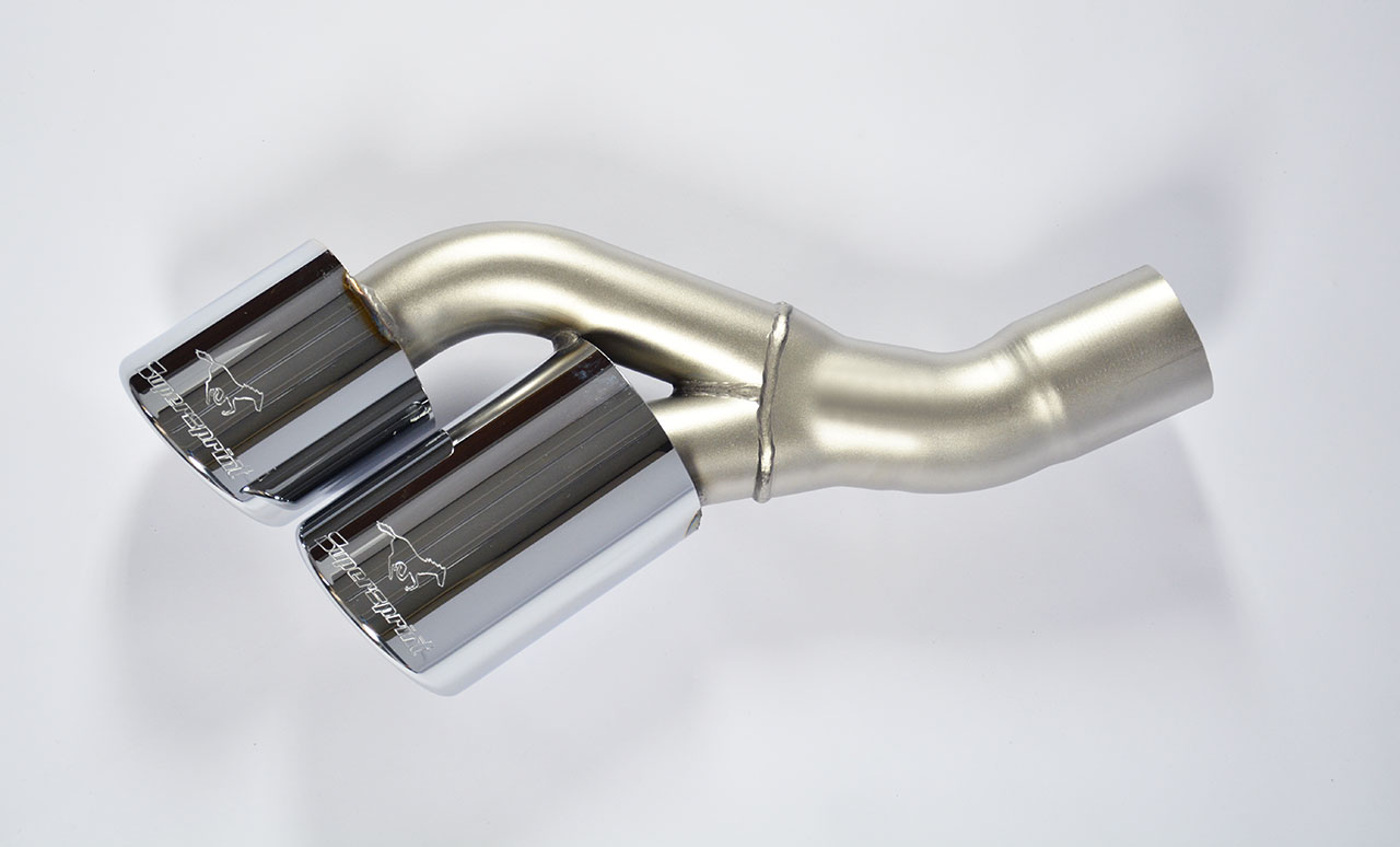 Connecting pipe kit Right + endpipe OO90