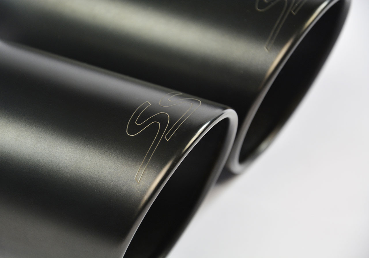 Endrohrsatz Gun Metal Grey OO100