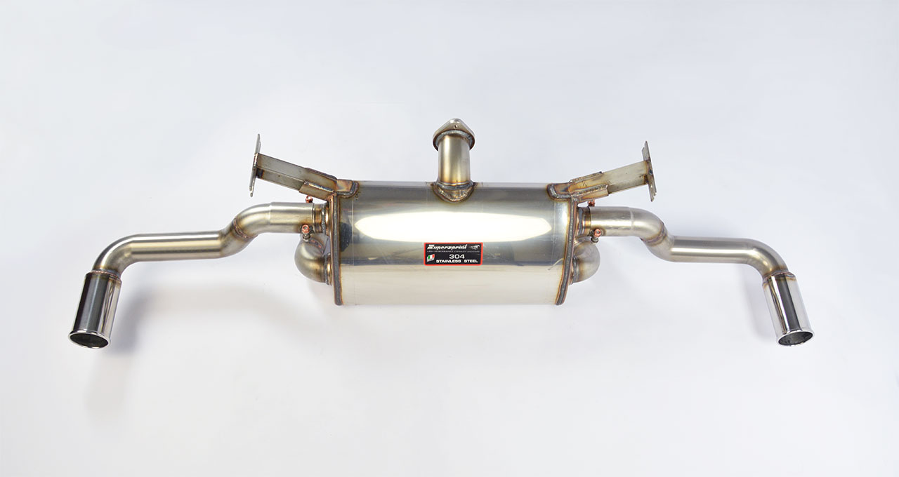 Rear exhaust Right O70 - Left O70 ''Sport/Racing'' With By-Pass pipe for the stock valve