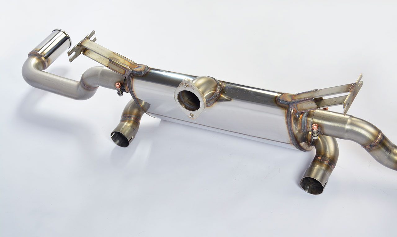 Endschalldämpfer ''Sport/Racing'' Rechts O70 - Links O70 With By-Pass pipe for the stock valve