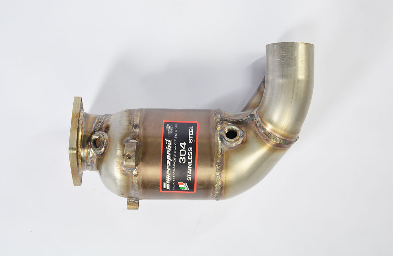 Front exhaust Left with Metallic catalytic 100CPSI  