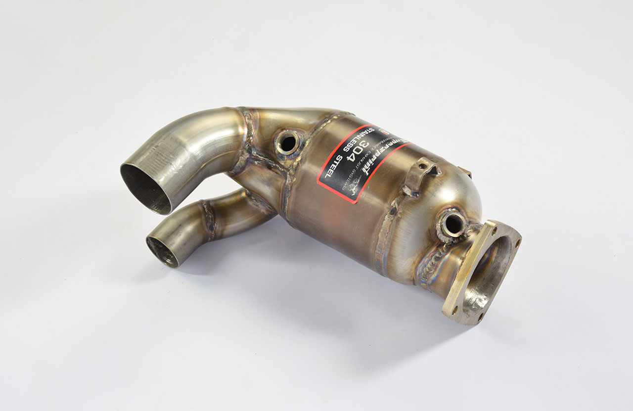 Front exhaust Left with Metallic catalytic 100CPSI  