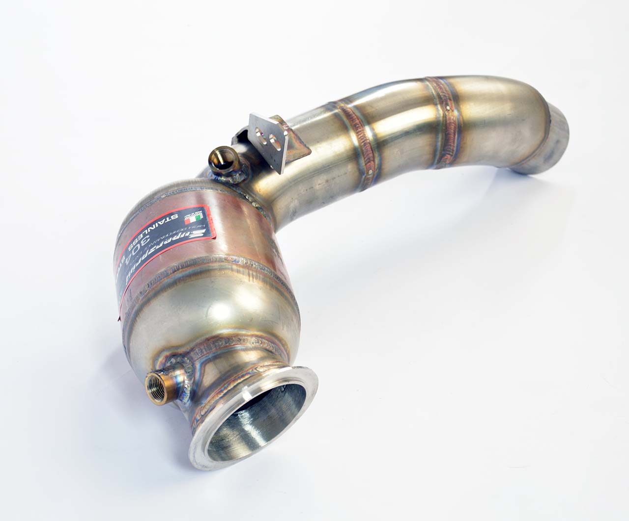 Turbo downpipe kit + Metallic catalytic converter Left