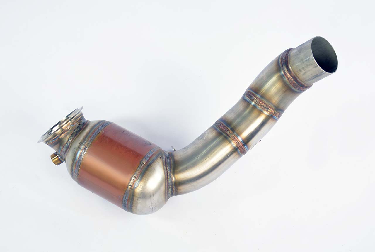 Kit tubo turbina + Catalizzatore metallico sinistro