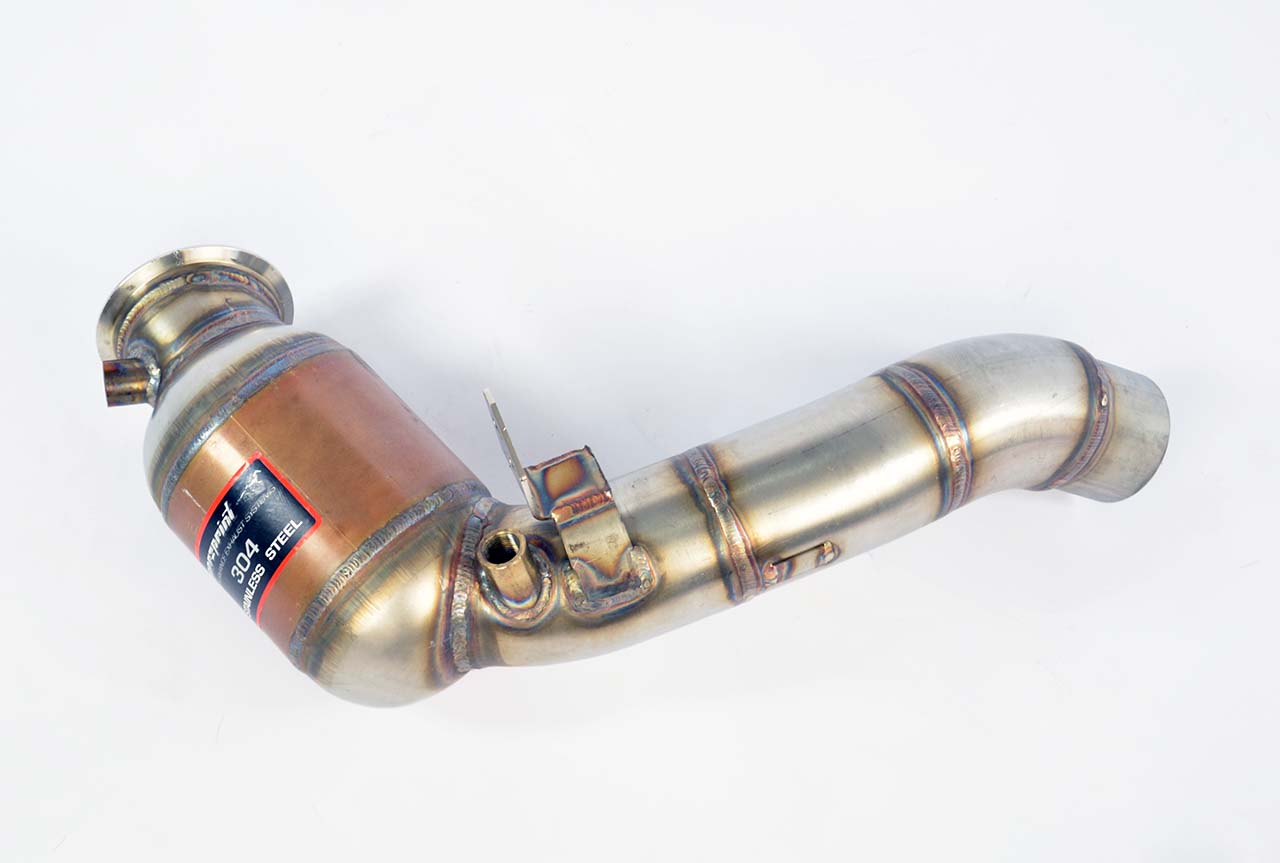 Kit tubo turbina + Catalizzatore metallico destro