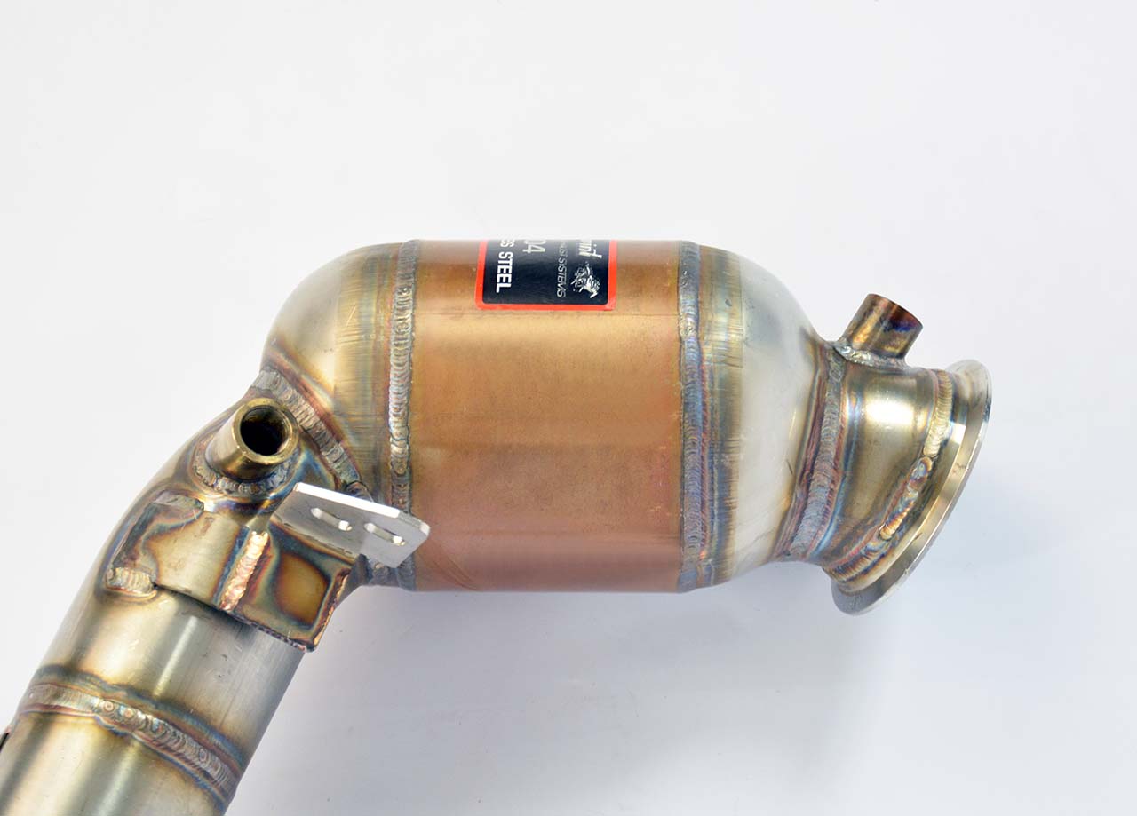 Kit tubo turbina + Catalizzatore metallico destro