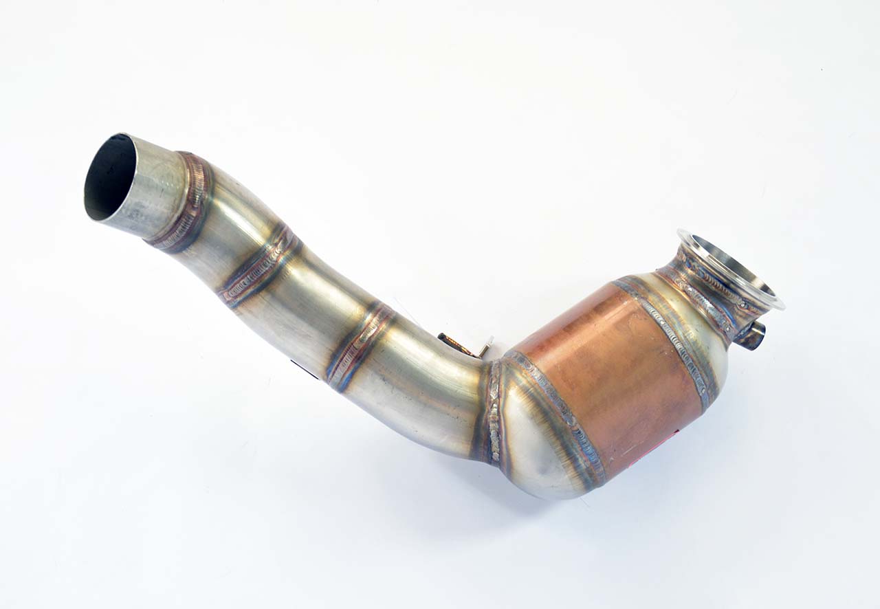 Turbo downpipe kit + Metallic catalytic converter Right