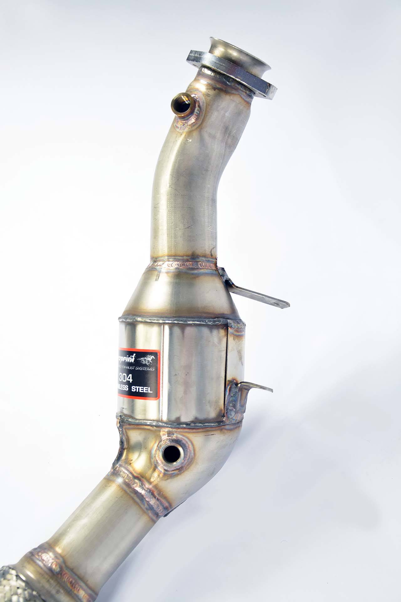 Downpipe Sinistro + catalizzatore metallico