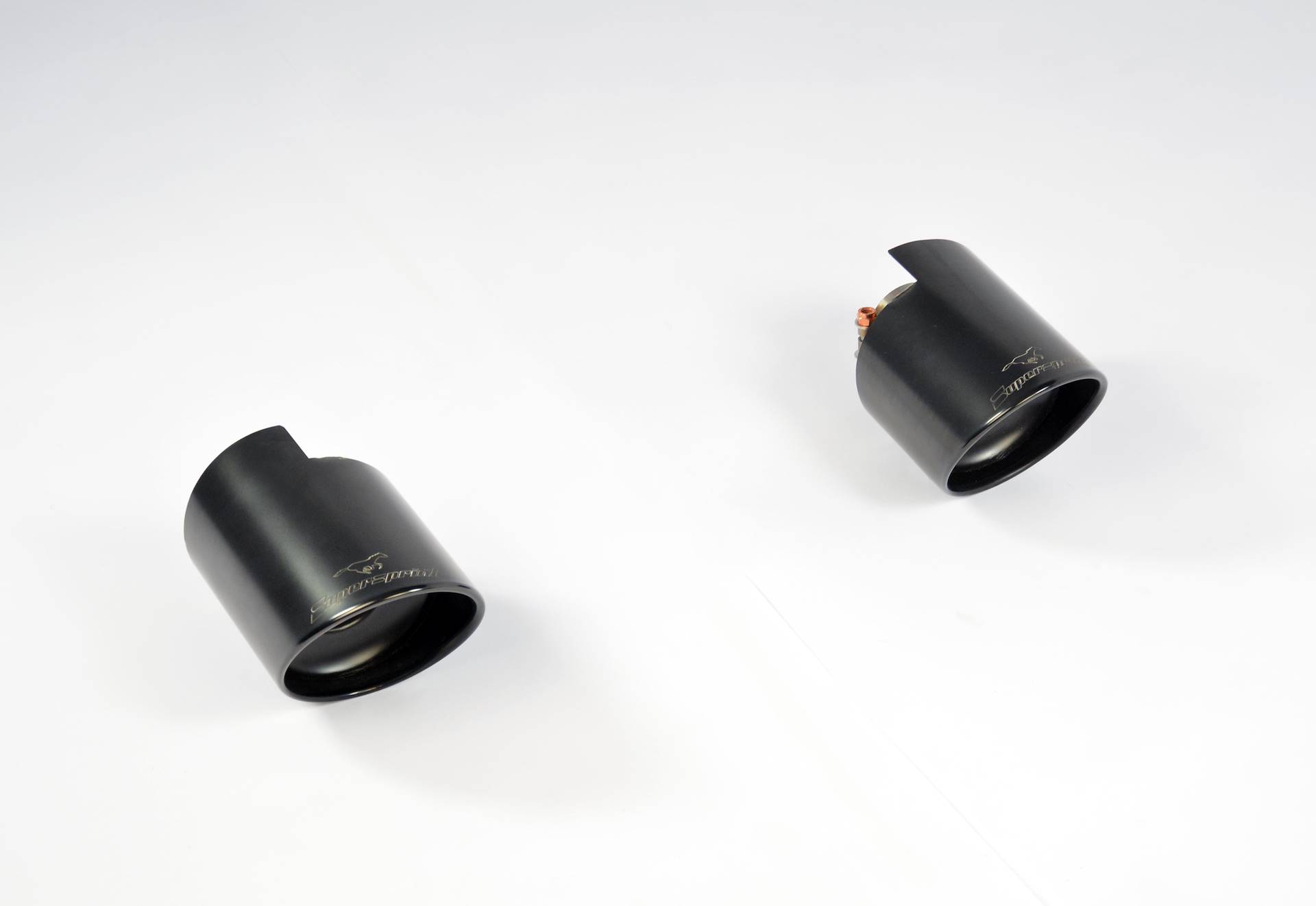 Endpipe kit Right - Left Gun Metal Grey O 120