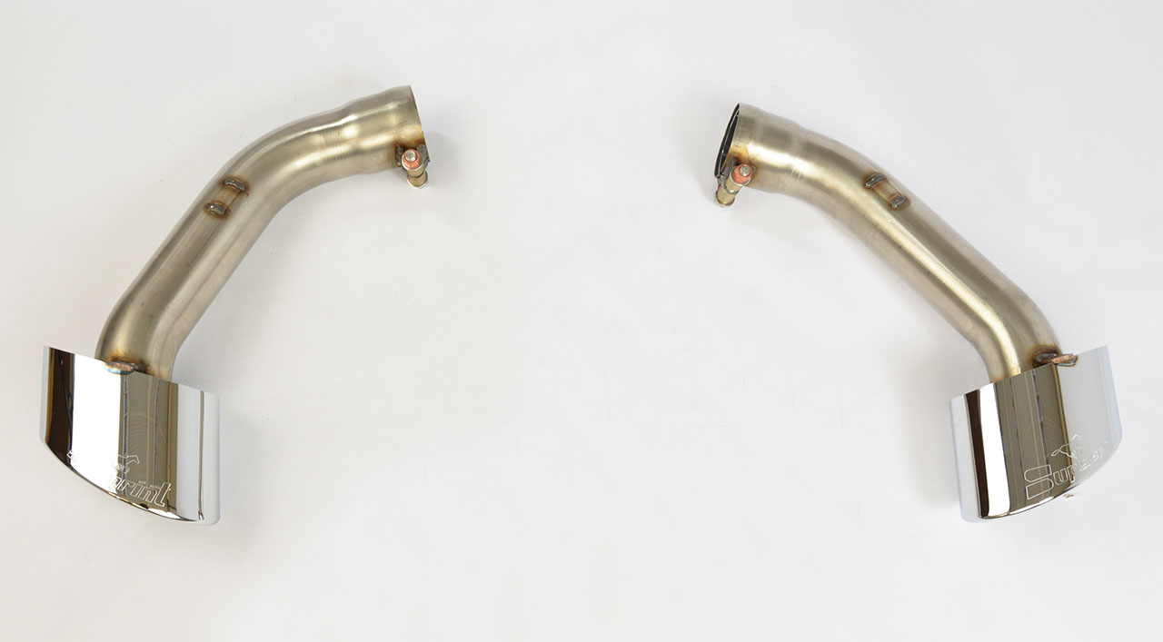 Endpipe kit 150x105 Right - Left (For OEM rear bumper)