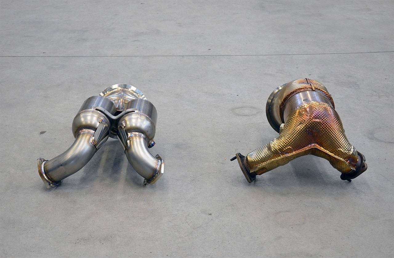 Rohrsatz ab Turbolader + Sport Metallkatalysator