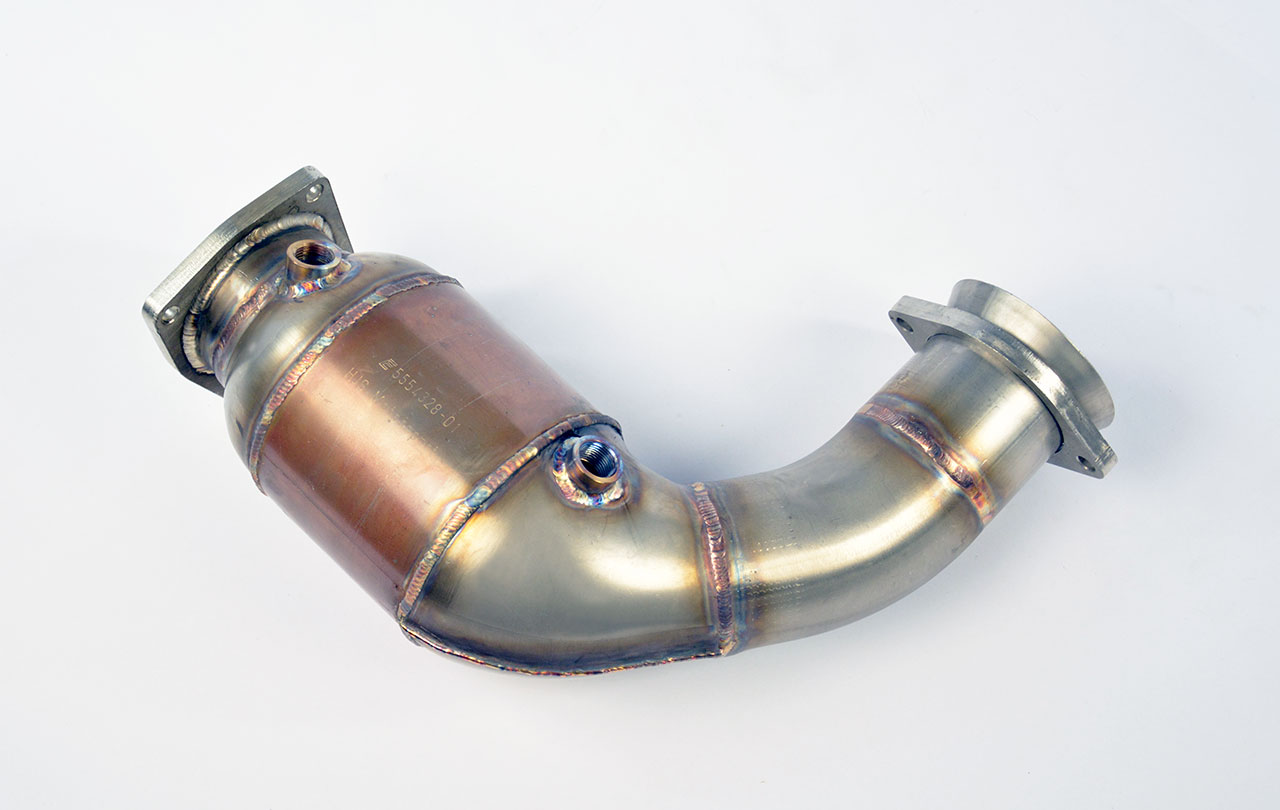 Rear exhaust Right - Left Sport + Metallic catalytic converters