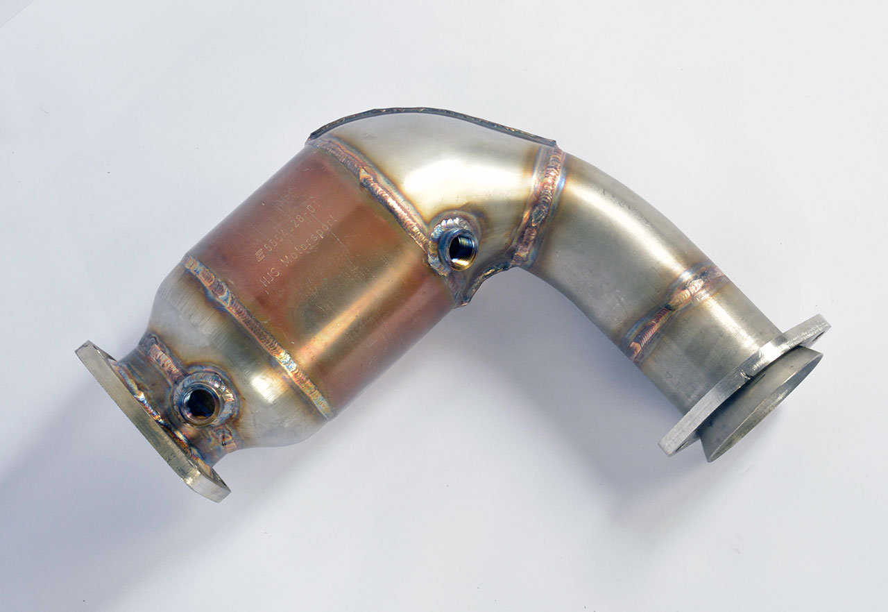 Rear exhaust Right - Left Racing +  Metallic catalytic converter 100CPSI