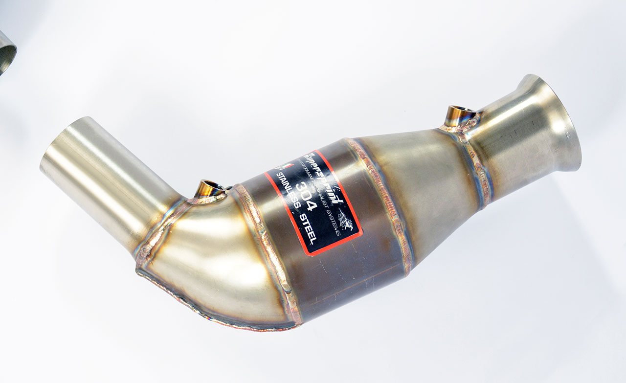 Metallic catalytic converter Right - Left WRC
