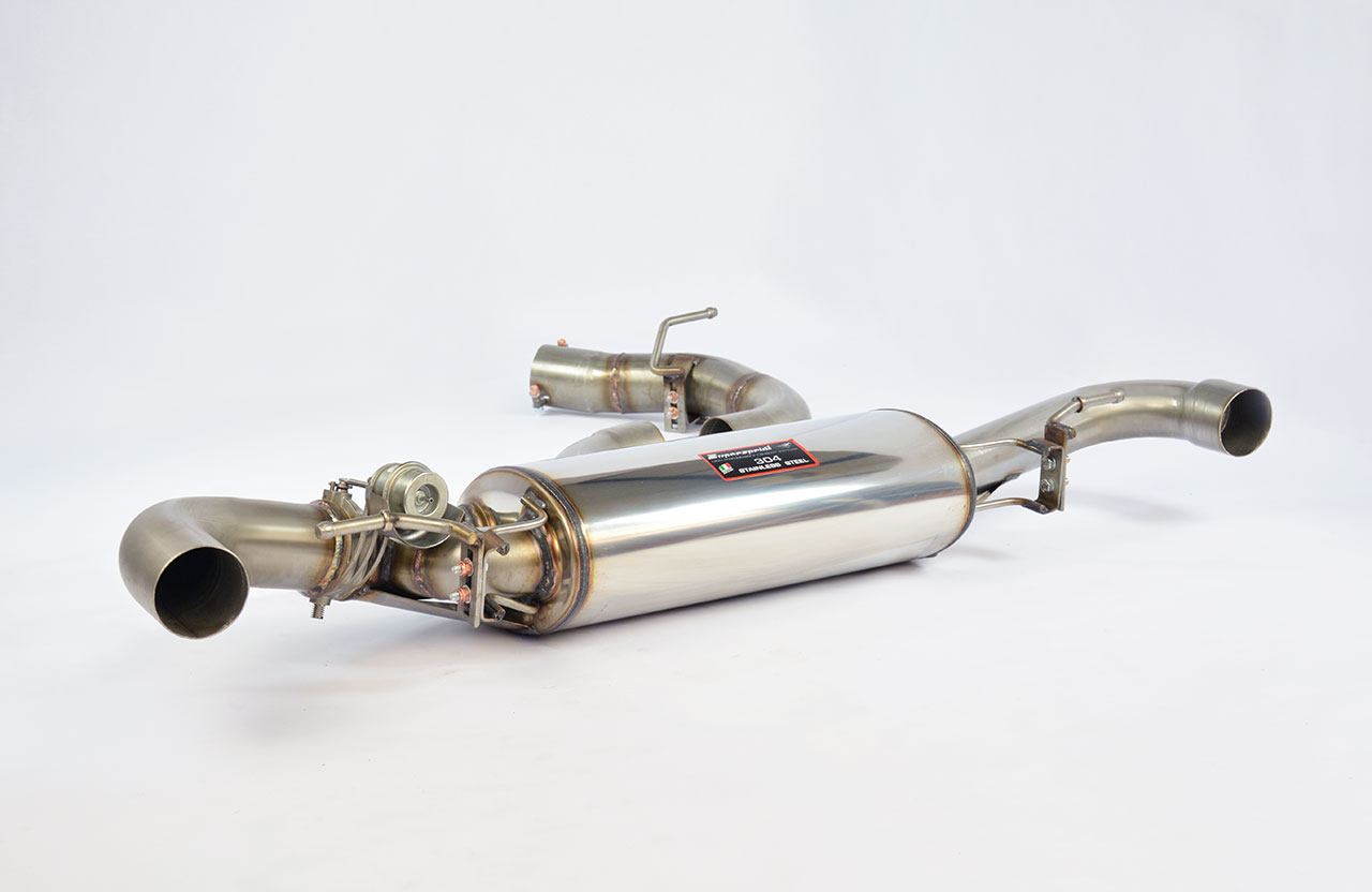 Rear exhaust with valve