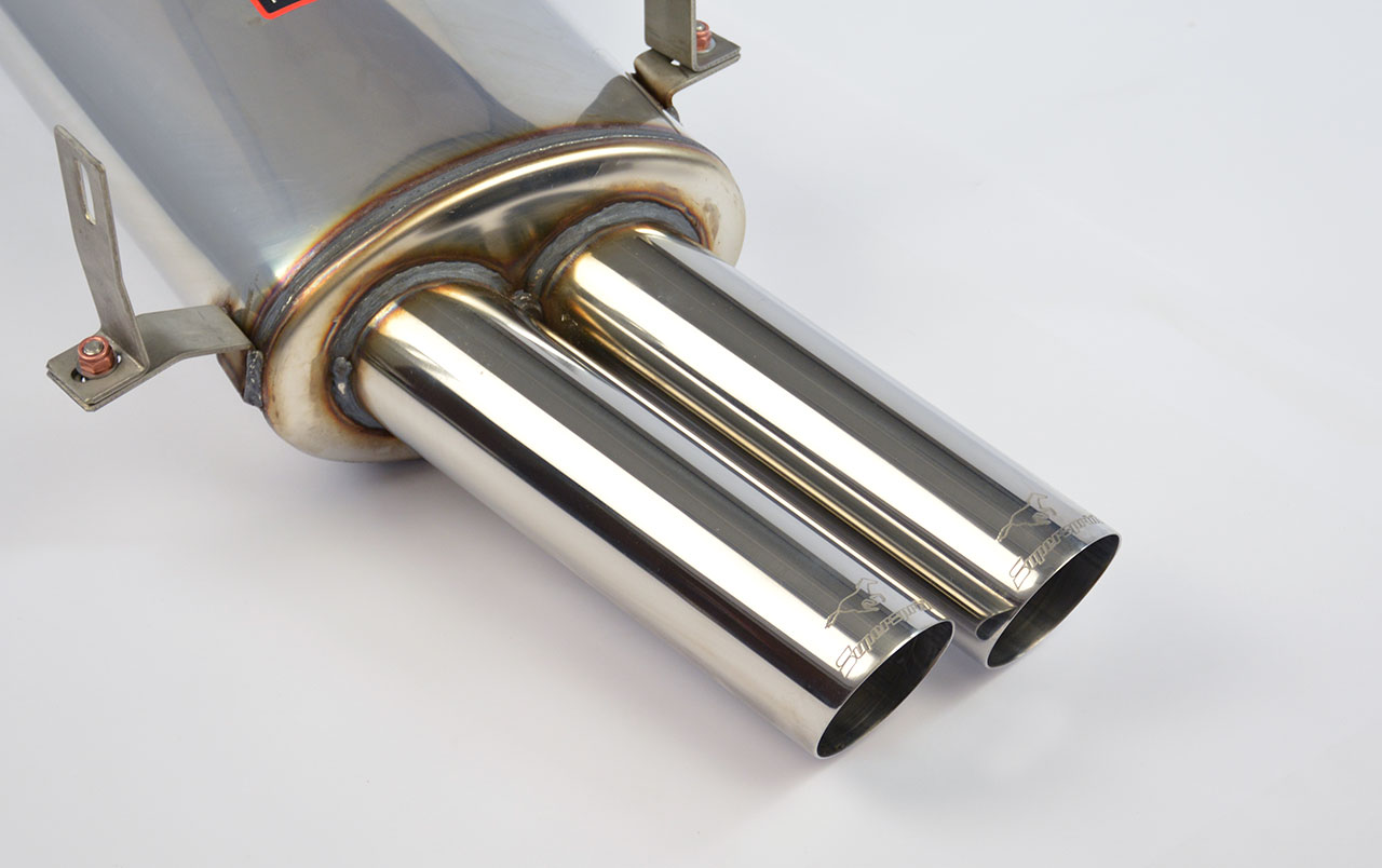 Rear exhaust Racing OO70 100% Stainless Steel