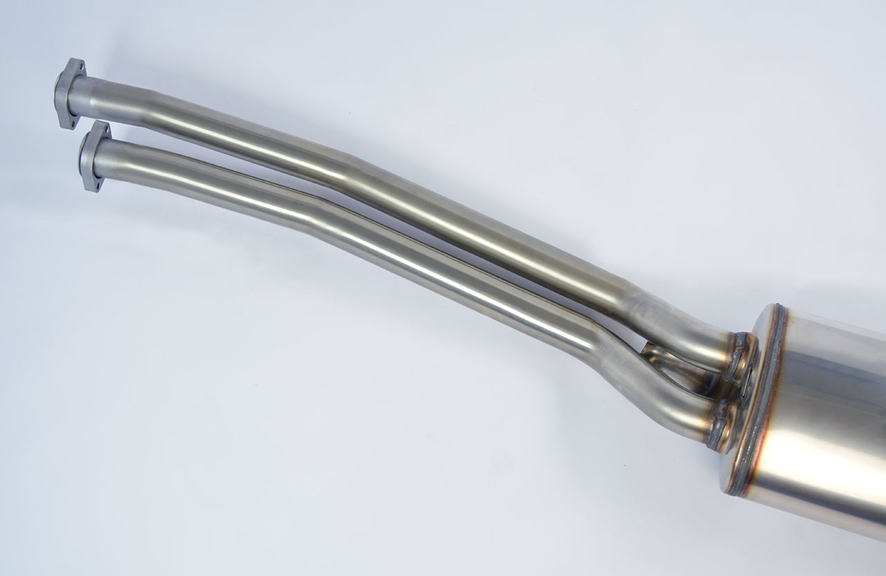 Rear exhaust Racing OO70 100% Stainless Steel