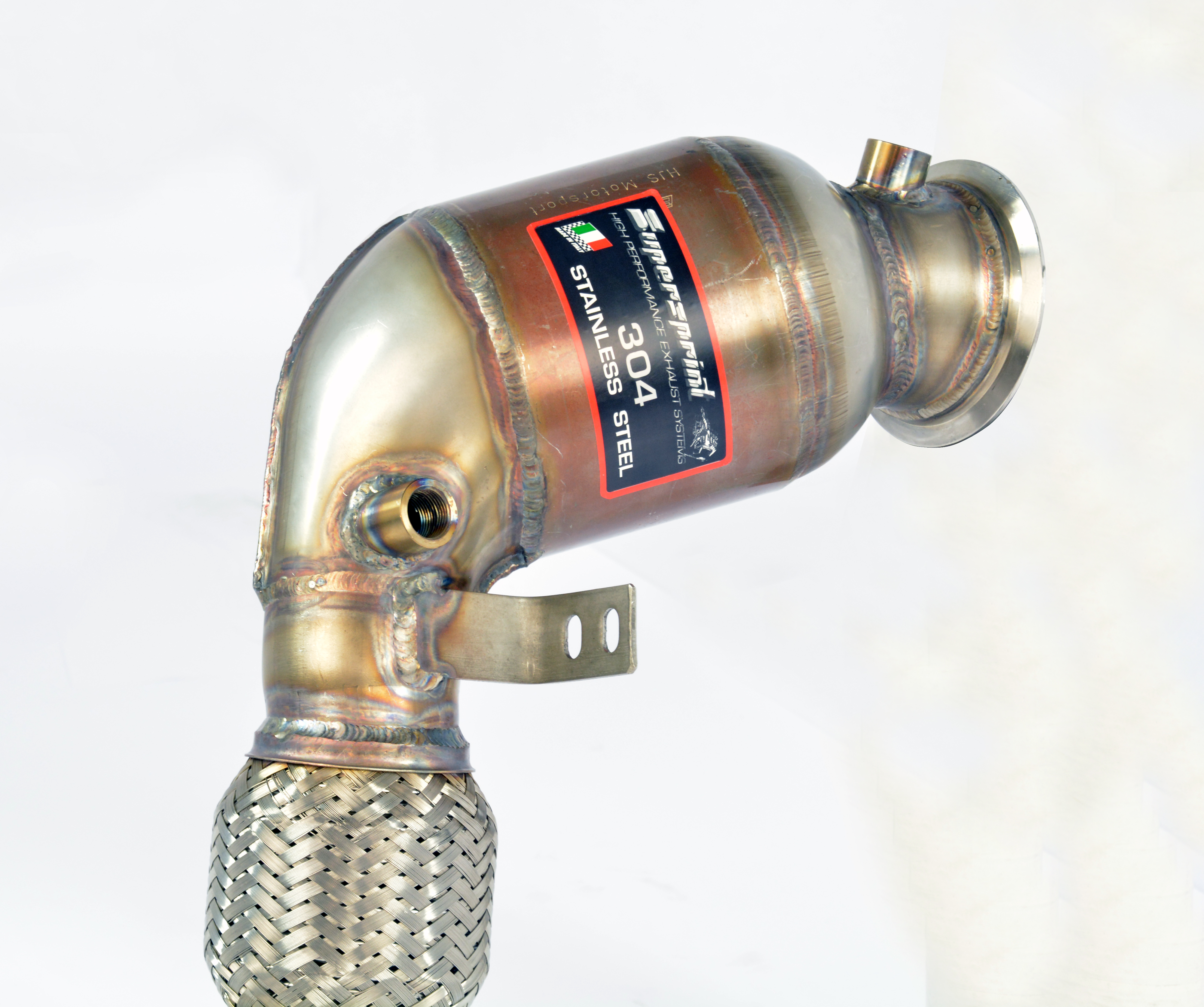 Kit tubo turbina + Catalizzatore metallico destro