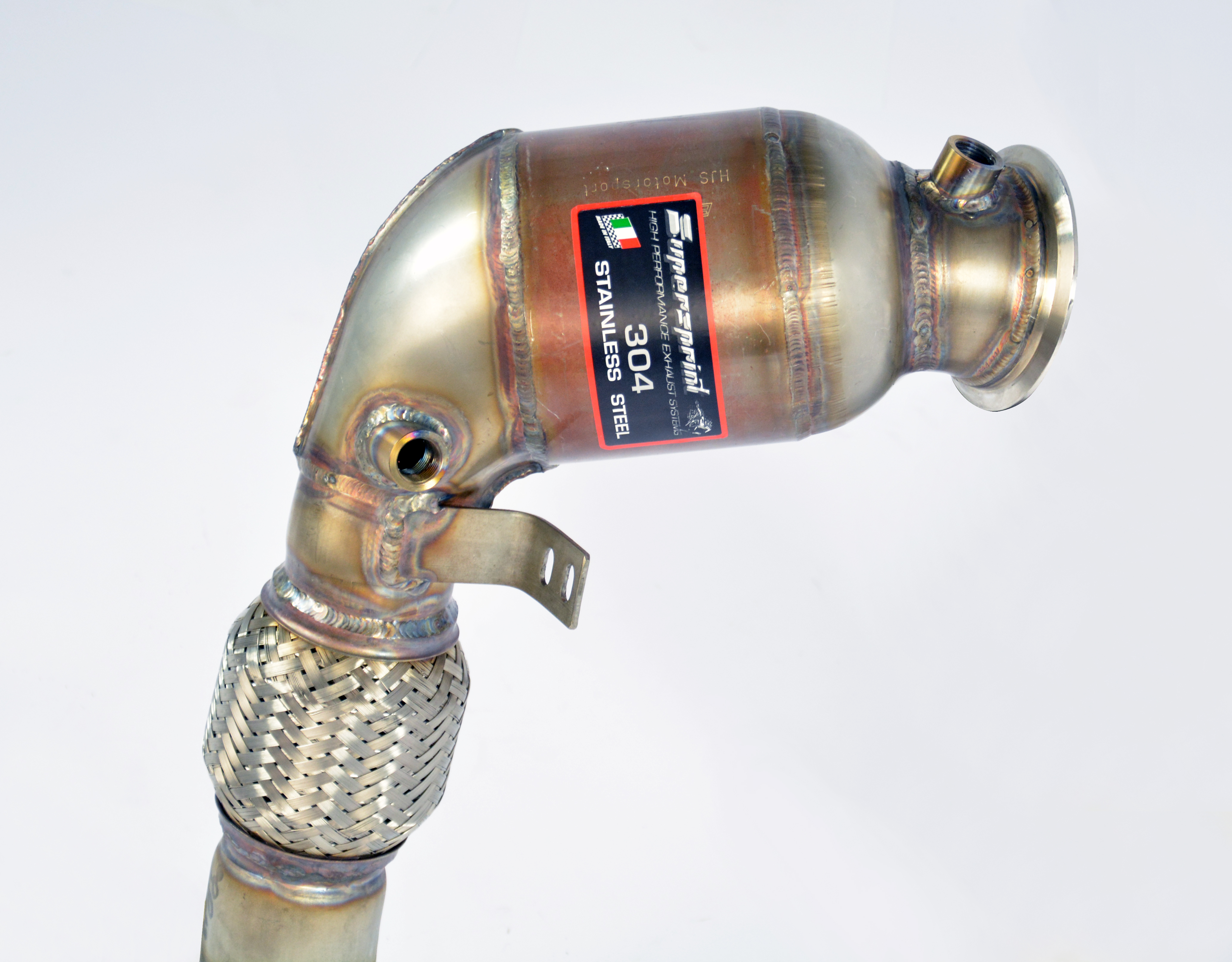 Kit tubo turbina + Catalizzatore metallico destro