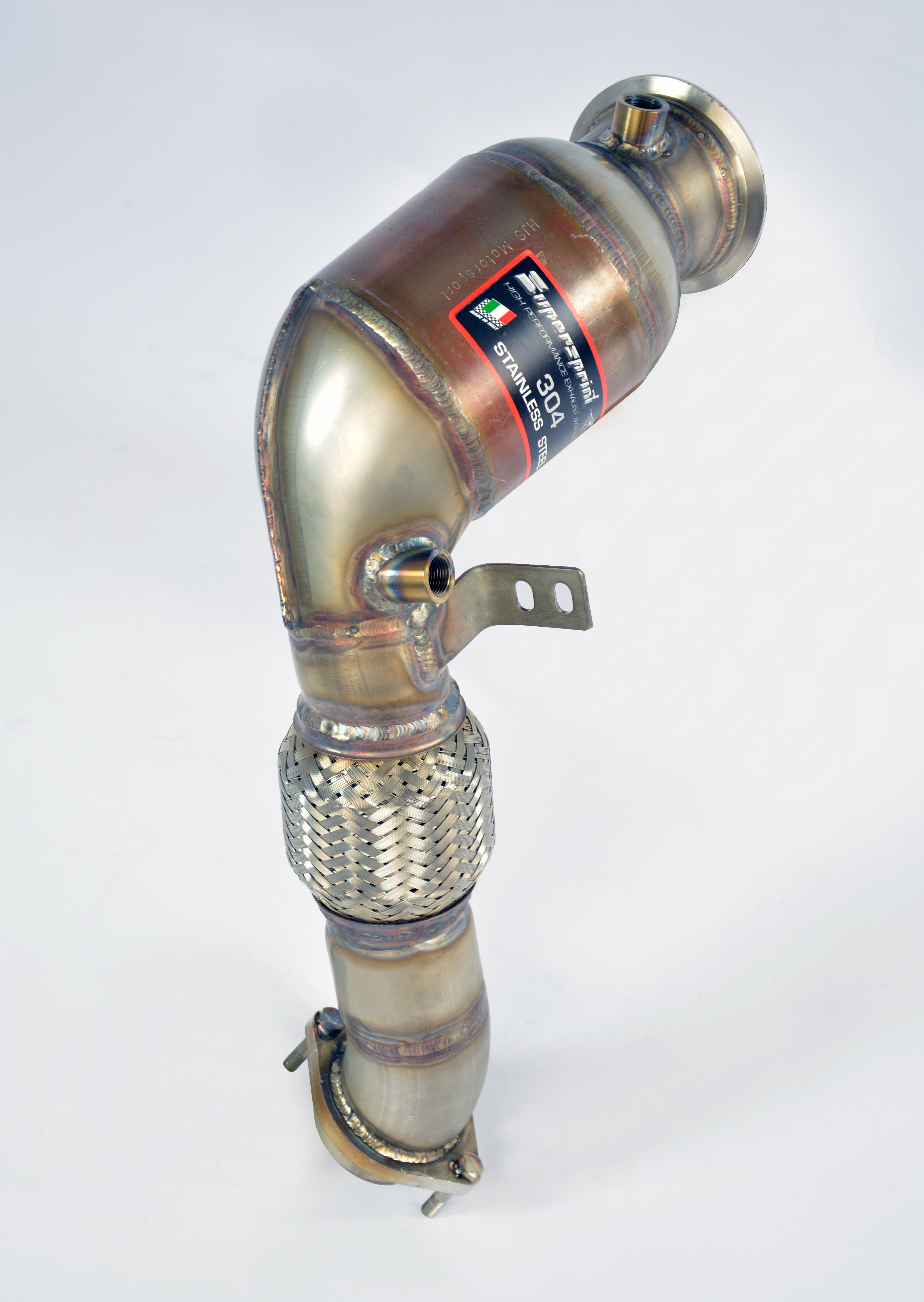 Kit tubo turbina + Catalizzatore metallico destro