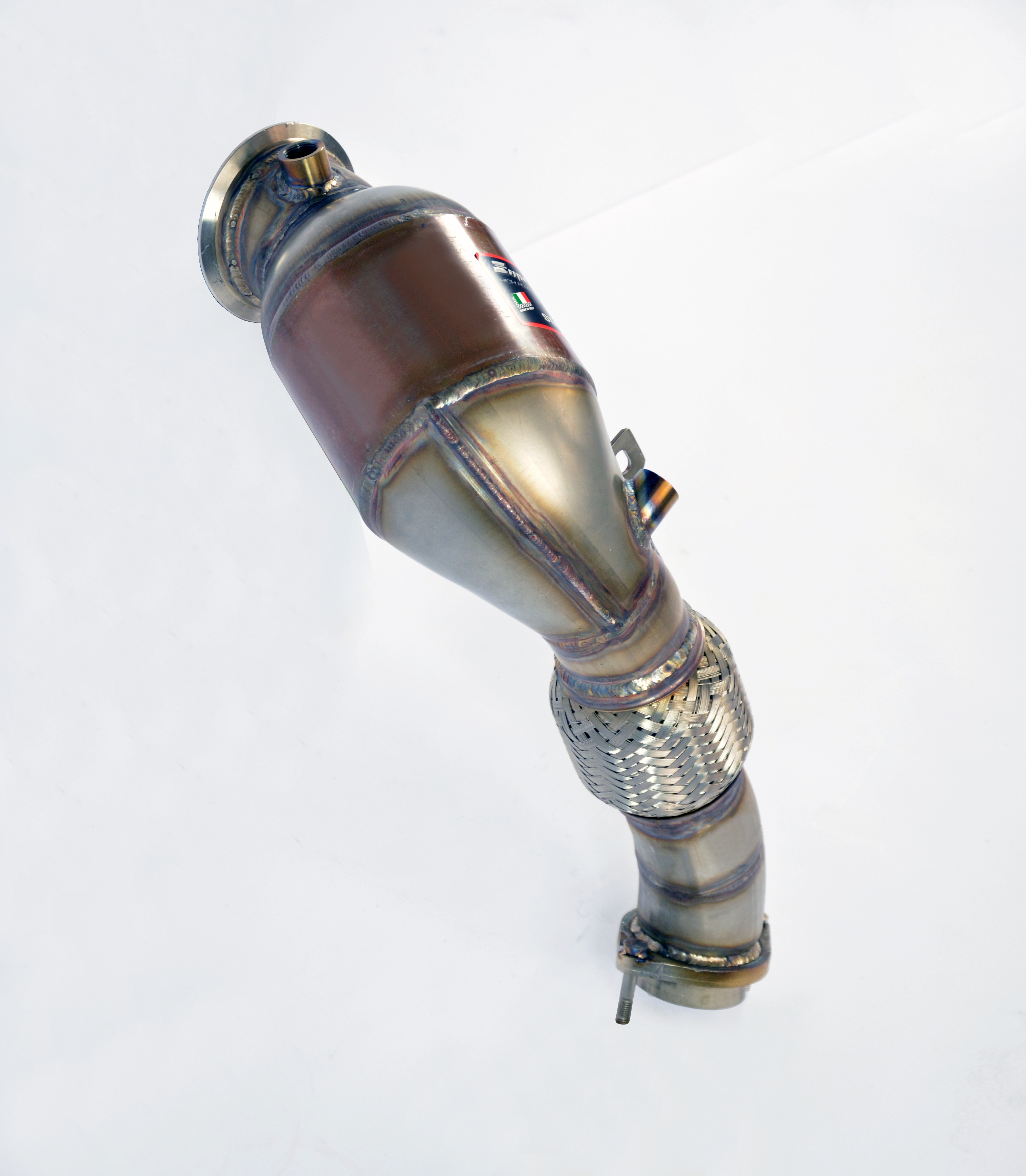 Turbo downpipe kit +  Metallic catalytic converter Right