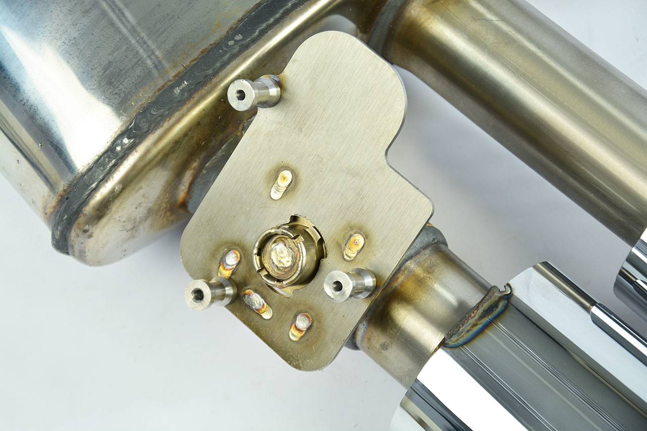 Rear exhaust Left 100x75 with valve