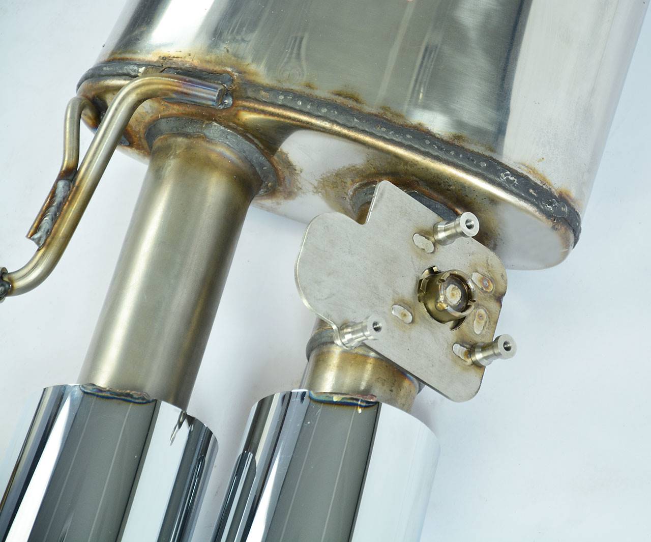 Rear exhaust Right 100x75 with valve