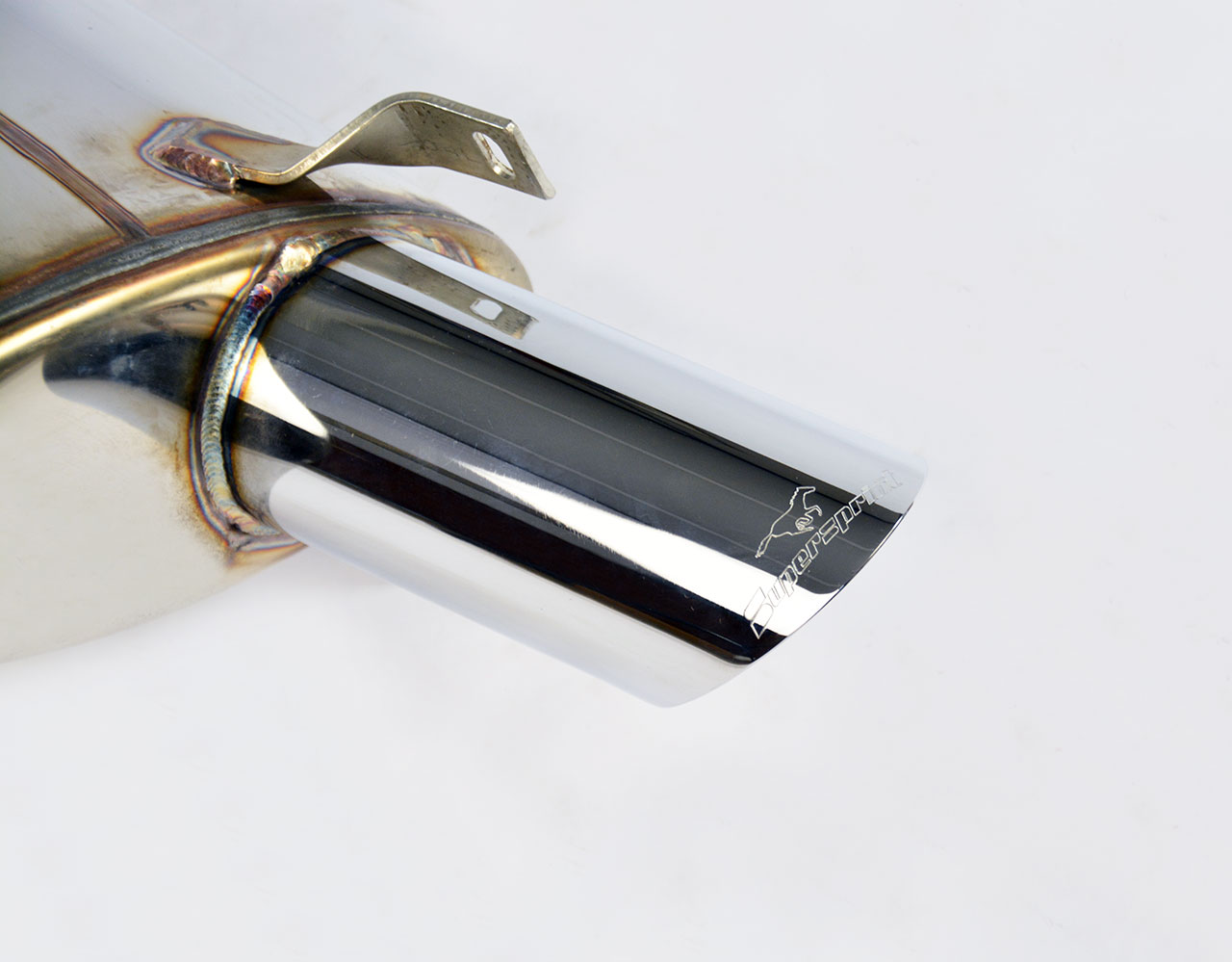 Rear exhaust Left O 90 (For the stock rear bumper)