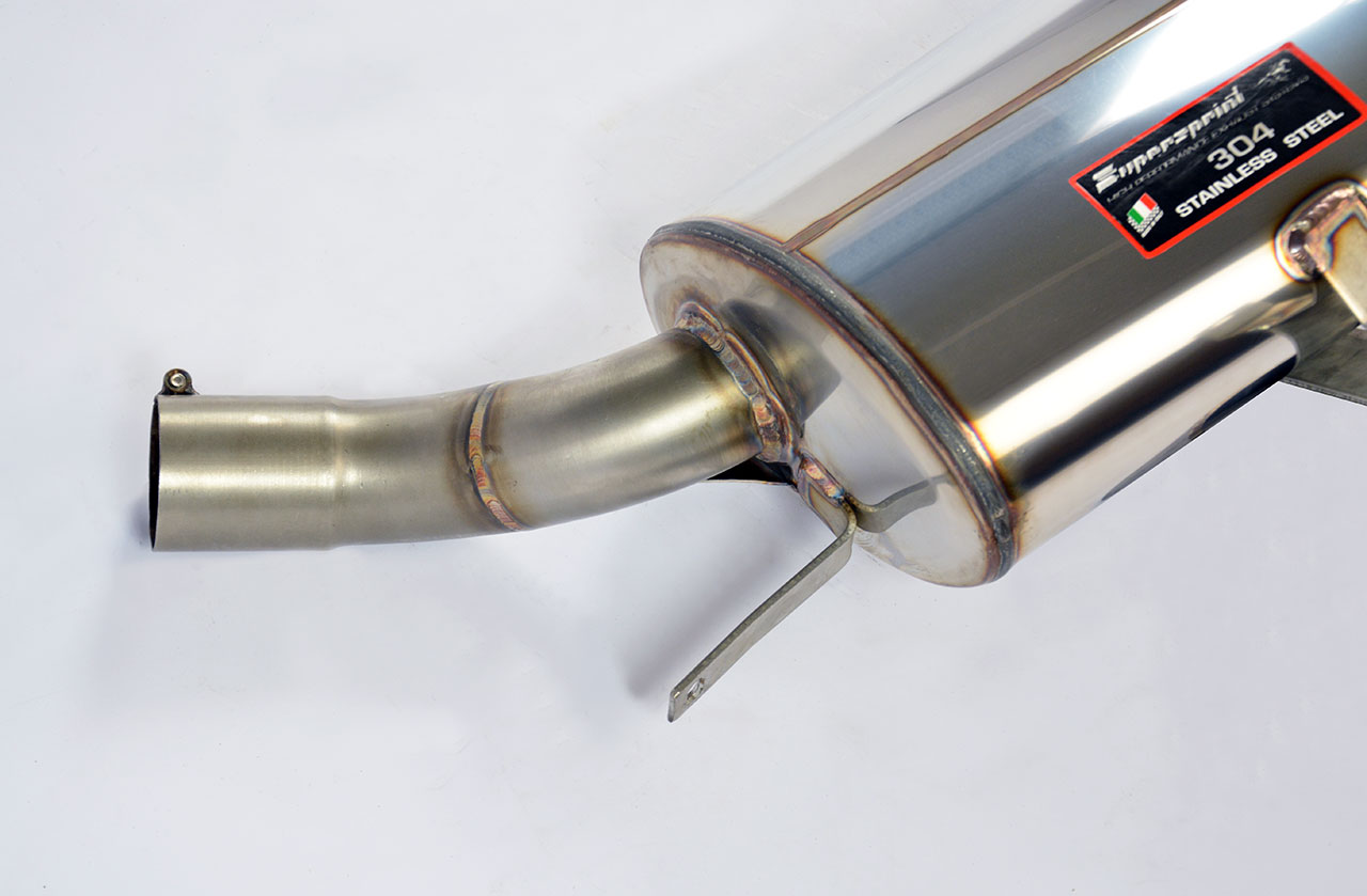 Rear exhaust Left O 90 (For the stock rear bumper)