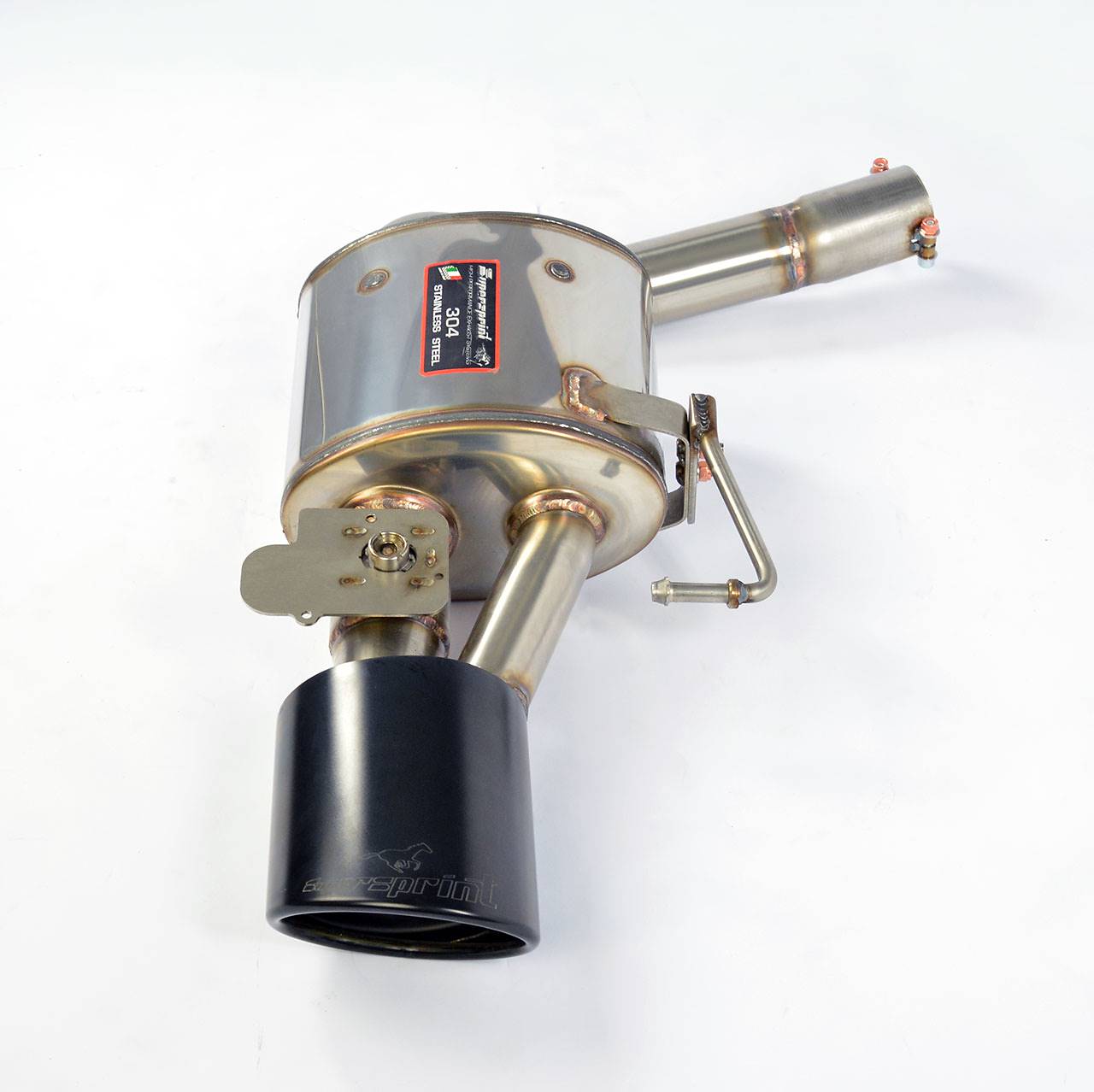 Rear exhaust Left 150x105 with valve