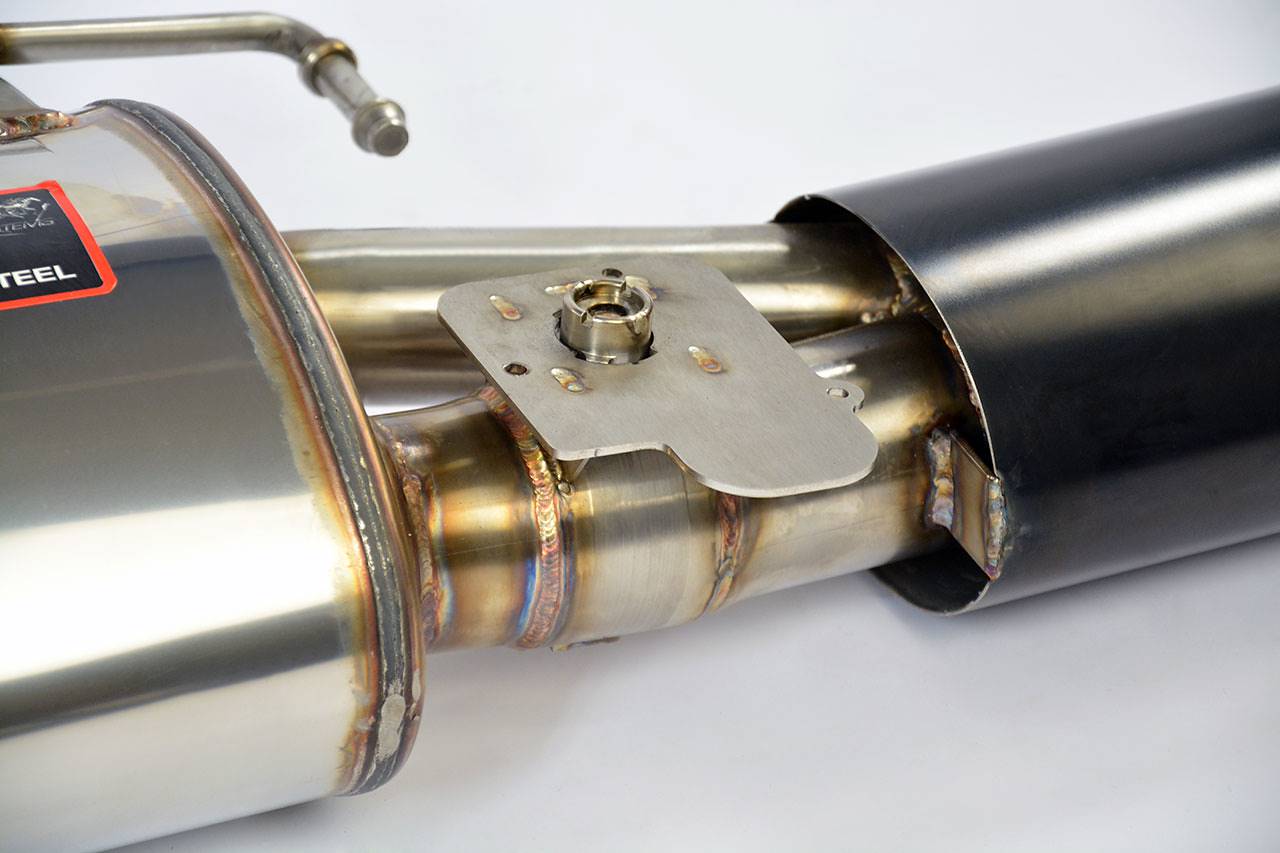 Rear exhaust Left 150x105 with valve