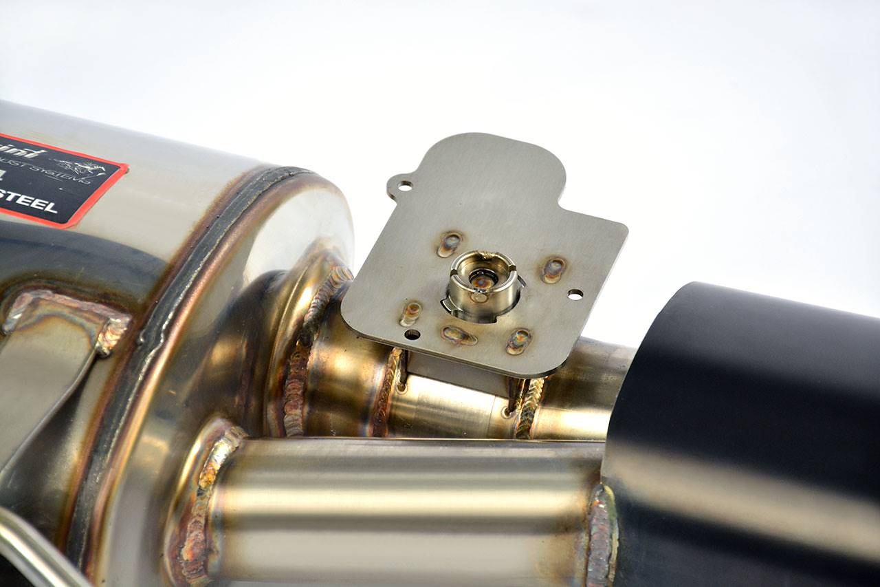 Endschalldämpfer Rechts 150x105 mit Klappe