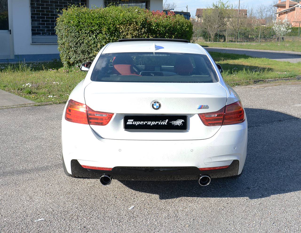 Connecting pipe + rear exhaust Right O100 - Left O100