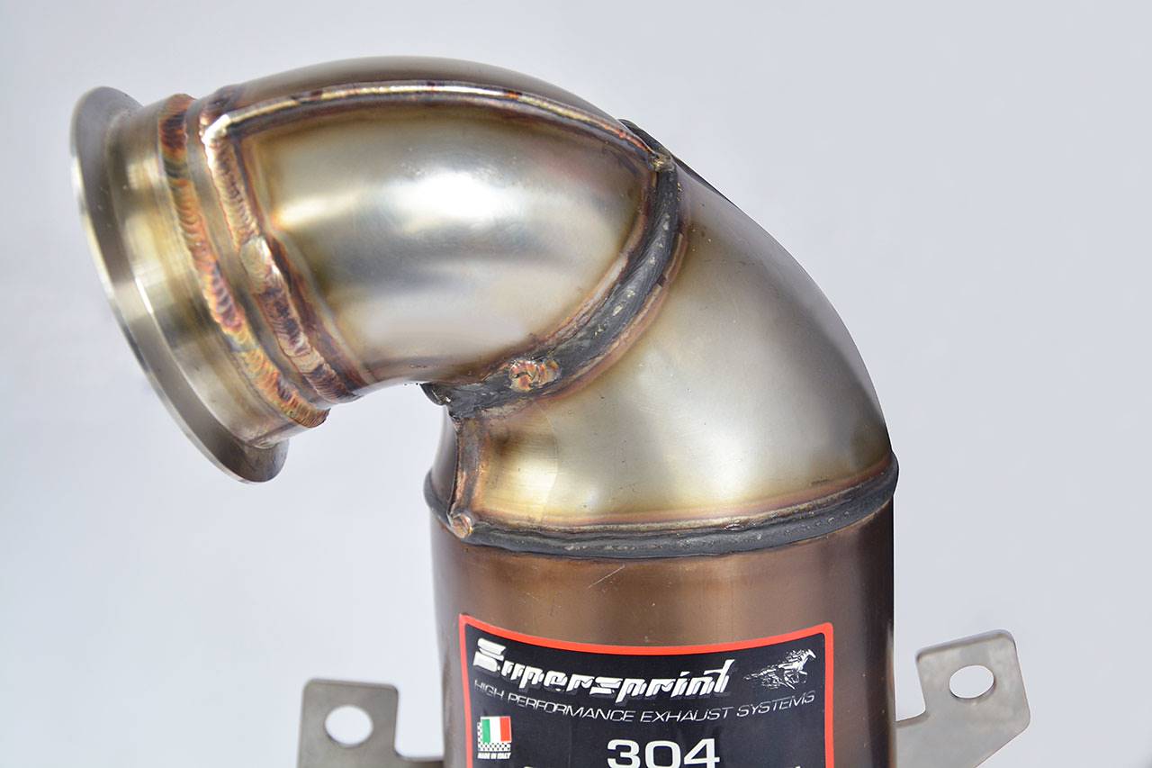 Turbo downpipe kit mit Sport Metallkatalysator WRC 100 CPSI
