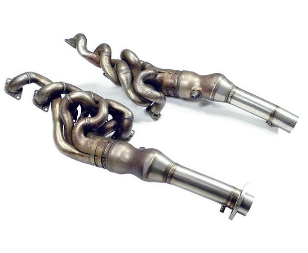 Downpipe Rechts - Links<br>(Ersetzt Pre-Katalysator, Schweißen auf OEM Fächerkrümmer)