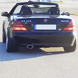 MERCEDES R170 SLK 230 Kompressor sound con impianto di scarico Supersprint