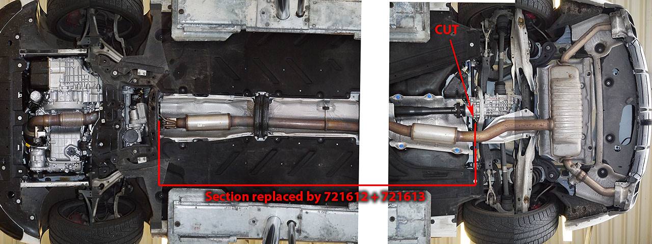 Tubo centrale LIGHTWEIGHT (sostituisce silenziatore centrale di serie)