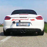 PORSCHE Boxster S 981 con impianto di scarico Racing Supersprint