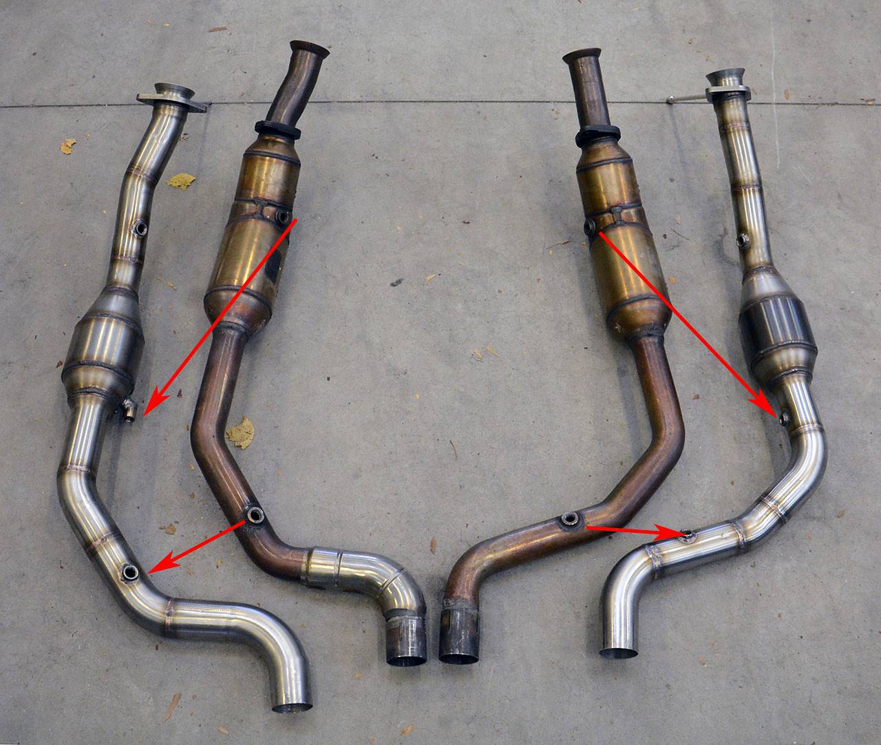 Anteriore Destro con catalizzatore metallico