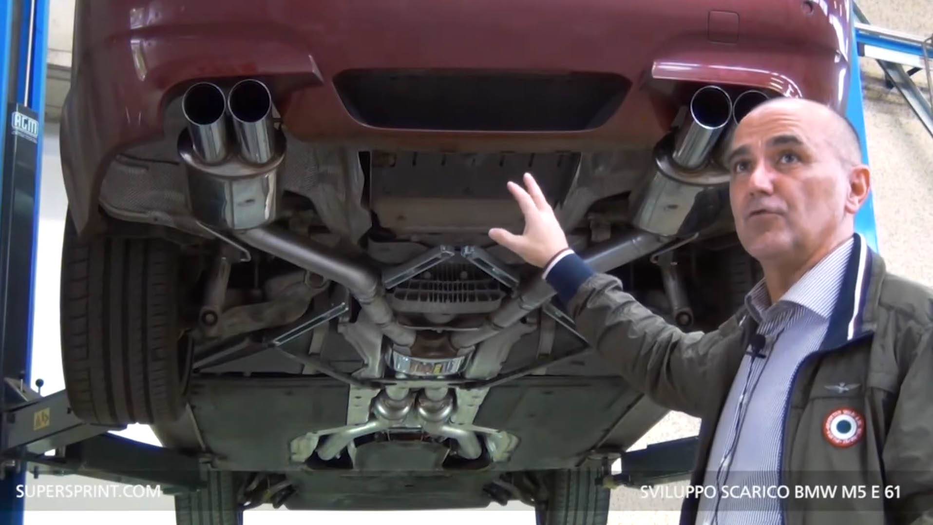 Supersprint exhaust for BMW M5 E61