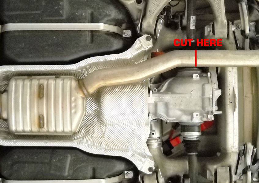 Centre pipe (Replaces OEM centre exhaust)