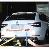 Skoda Superb 4x4 2.0 TSI (290 Hp) sound con impianto di scarico completo Supersprint - Posteriori con valvola