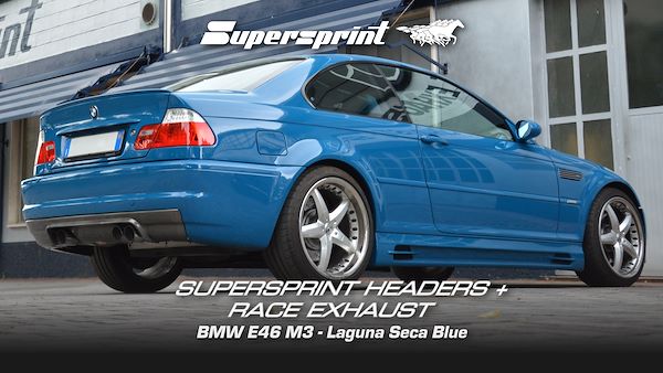 Supersprint Headers + Race Exhaust BMW E46 M3 - Laguna Seca Blue