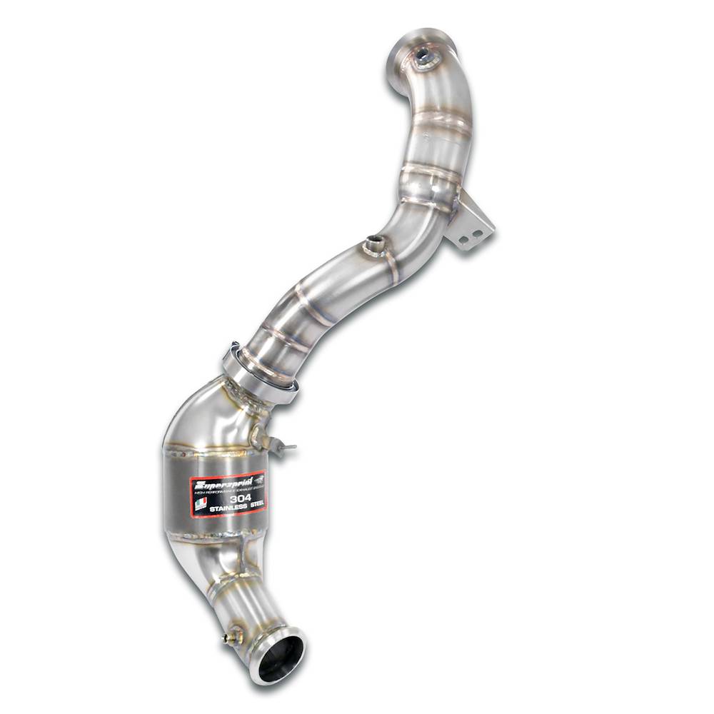 Downpipe Links mit Sekundär-Kat (Pre-Katalysator - Entfall)