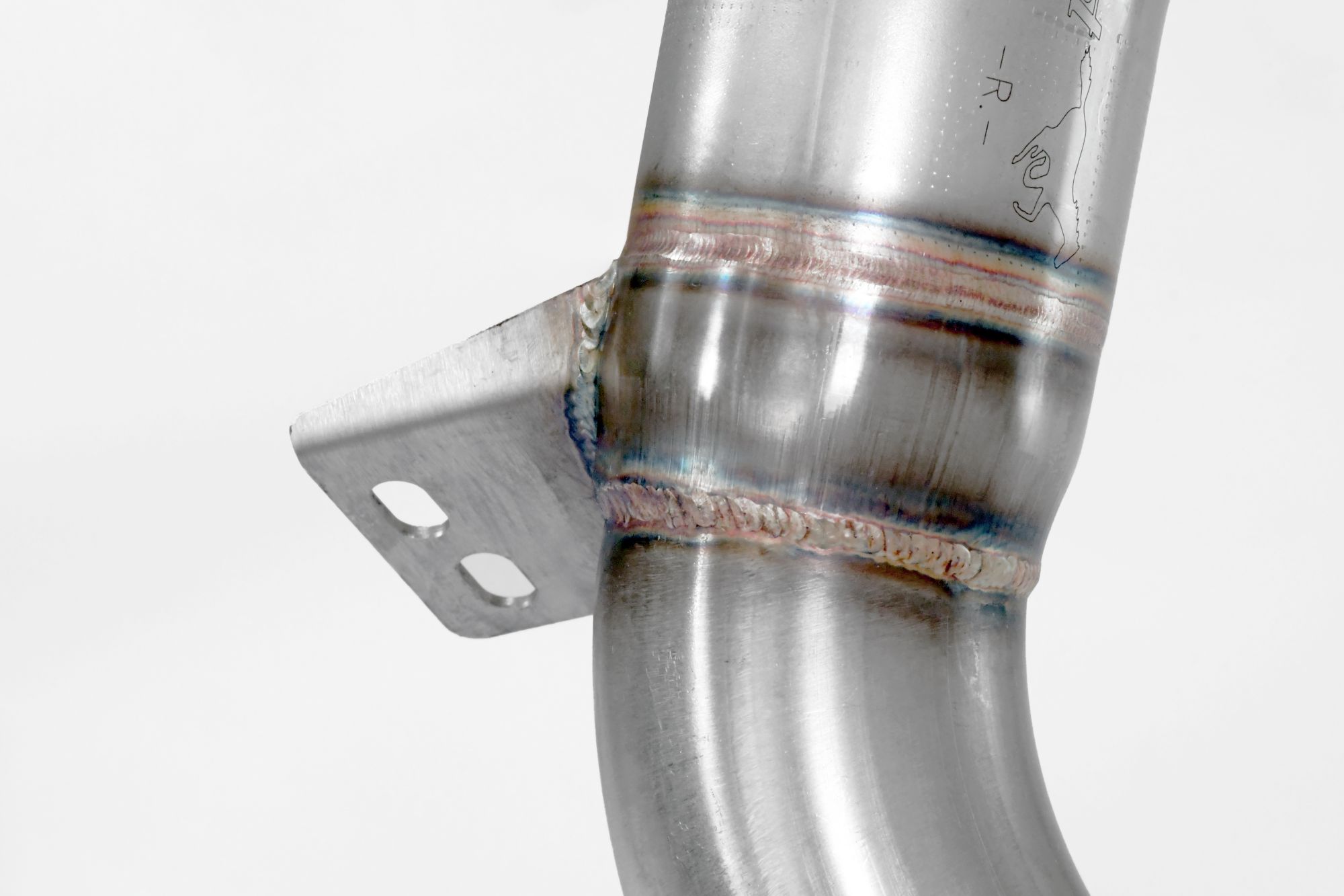 Downpipe Rechts + Links<br>(Für Katalysator Ersatz + GPF)<br>Mit Anschluss für Druck Sensoren / EGT